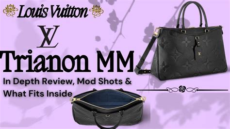 LOUIS VUITTON TRIANON MM REVIEW, MOD SHOTS,.